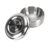 Ciotola da Barba in Acciaio Inossidabile con Coperchio, Ciotola Per Sapone da Barba da Barba Universale da Uomo in Acciaio Inossidabile Contenitore Per Tazza da Barba, Ciotola Per Maschera Per Il Salo