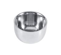 Ciotola da barba in acciaio inossidabile Tazza durevole Tazza da uomo in metallo Ciotola per parrucchiere Crema da barba Sapone Tazza Ciotola Tazza Strumento Durevole spazzola