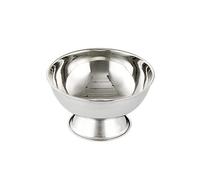 Ciotola da barba in acciaio inox da uomo per sapone da barbiere tazza per pulizia del viso con pennello da rasoio