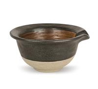 Ciotola da barba in ceramica Linkidea con interno testurizzato per una schiuma più ricca, tazza per sapone e crema da barba, ciotola tradizionale da barbiere (nera)