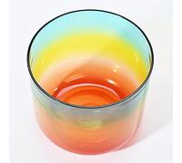 Ciotola Da Canto Da 6 Pollici In Cristallo Di Quarzo Trasparente Color Arcobaleno, Mente Calma, Anima Rilassata, Chakra Del Corpo In Equilibrio, Regolazione Dello Stato Emotivo (Color : 432Hz, Size