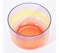 Ciotola Da Canto Da 6 Pollici In Cristallo Di Quarzo Trasparente Color Arcobaleno, Mente Calma, Anima Rilassata, Chakra Del Corpo In Equilibrio, Regolazione Dello Stato Emotivo (Color : 440Hz, Size