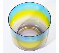 Ciotola Da Canto Da 6 Pollici In Cristallo Di Quarzo Trasparente Color Arcobaleno, Mente Calma, Anima Rilassata, Chakra Del Corpo In Equilibrio, Regolazione Dello Stato Emotivo (Color : 440Hz, Size