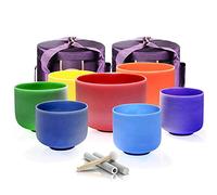 Ciotola Da Canto In Cristallo Di Quarzo, Set Da 7 Pezzi Da 6-12 Pollici, Suoni Calmanti E Curativi, For La Meditazione Della Terapia Di Guarigione Del Suono, Regolazione Dello Stato Emotivo (Size : 4