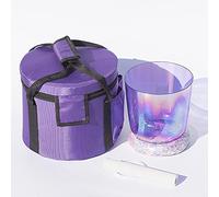 Ciotola Da Canto In Cristallo Di Quarzo Trasparente, Con Custodia For Il Trasporto, For La Guarigione Del Suono E La Meditazione, La Preghiera, Lo Yoga, La Riduzione Dello Stress (Color : 432Hz, Siz