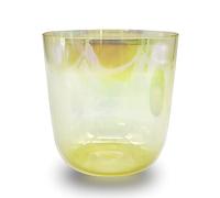 Ciotola Da Canto In Cristallo Di Quarzo Trasparente Da 6 Pollici, Chakra Del Corpo In Equilibrio, Regolazione Dello Stato Emotivo, La Guarigione Del Suono E La Meditazione (Color : Yellow, Size : 43
