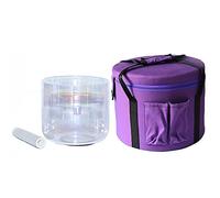 Ciotola Da Canto In Cristallo Di Quarzo Trasparente, For Guarigione Del Suono, Meditazione, Preghiera, Buddista, Yoga, Regolazione Dello Stato Emotivo (Color : 440Hz, Size : 7 Inch A)