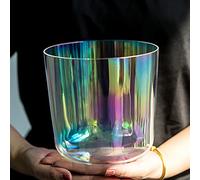 Ciotola Da Canto In Cristallo Di Quarzo Trasparente, For Guarigione Del Suono, Meditazione, Preghiera, Buddista, Yoga, Riduzione Dello Stress, Bilanciamento Del Chakra Del Corpo (Color : 432Hz, Size