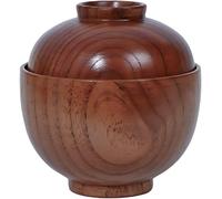 Ciotola da Frutta in Legno di Acacia per Frutta O Insalate, Un Piatto da Portata Che Si Abbina Splendidamente alla Tua Cucina(A/D9.5cm)