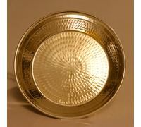 Ciotola Da Mischiare In Ottone Aata Tradizionale Da Cucina 13X13 Pollici