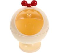 Ciotola da portata rotonda in plastica con coperchio trasparente arrotolabile