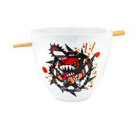 Ciotola Da Ramen In Ceramica Da 16 Once E Set Di Bacchette Di Chainsaw Man