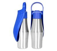 Ciotola d'acqua per cani 2 in 1 per gite di viaggio, bottiglia d'acqua per cani, dispenser portatile per acqua per cuccioli con mangiatoia per bere, dispenser portatile per acqua per cuccioli a prova