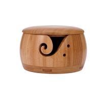 Ciotola del Filo - Ciotola di Filo in Legno | Porta di stoccaggio di Filati | Titolare a Maglia e Uncinetto | Stand di stoccaggio in Lana a Maglia | Organizzatore del Kit di all'Uncinetto AR