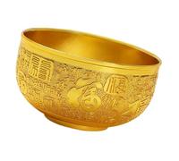 Ciotola del tesoro in metallo prosperità Fengshui Decors ornamento da tavolo per accumuli di ricchezza e miglioramento energetico positivo ciotola in metallo che offre ciotola per ricchezza