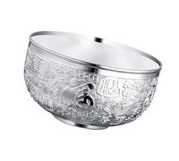 Ciotola del tesoro in metallo prosperità Fengshui Decors ornamento da tavolo per accumuli di ricchezza e miglioramento energetico positivo ciotola in metallo che offre ciotola per ricchezza