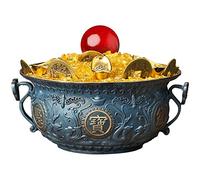 Ciotola del Tesoro Statue di Buon auspicio Sculture Figurine da Collezione Opere d'Arte attirano ricchezza Buona Fortuna Decorazioni per l'home Office, A: 10 cm/3,9 Pollici (Dimensioni : B:12