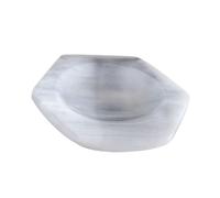 Ciotola di cristallo di selenite, ornamenti a forma esagonale, decorazione per