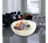 Ciotola di cristallo di selenite, regalo moderno, ciotola per gioielli, per