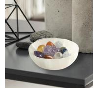 Ciotola di cristallo di selenite, regalo moderno, ciotola per gioielli, per
