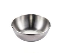 Ciotola di Frutta, Piatto di Salsa d'oro Vassoio antipasto Piatto di Salsa in Acciaio Inox Piatto di condimento Forniture da Cucina Piatto di condimento Piastre (Color : Silver)