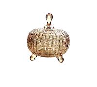 Ciotola di frutta, Squisito cesto di frutta, portafrutta for bancone della cucina, 2 pezzi, vassoio in cristallo, for, barattolo for snack domestici, secchi(Gold)