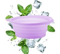 Ciotola Di Ghiaccio Facciale - 26x23x10 Cm Ciotola Da Bagno Per Il Ghiaccio Facciale, Ciotole Per Tuffo Per Il Viso, Stampo A Freddo Portatile Riutilizzabile In Silicone, Lavabo Di Lavaggio Pieghevole