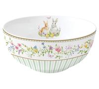 Ciotola Di Muesli HAPPY EASTER Con Fiori E Conigli D. 15Cm Porcellana Easy Life