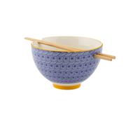 Ciotola Di Noodles Typhoon World Foods Con Bacchette - Ceramica E Bambù - 800ml