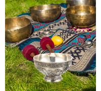 Ciotola Di Ottone Per Il Culto Strumento Sacrificio TEMPIO ACQUA CAGGIO