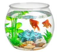 Ciotola di pesce trasparente piccola piccola plastica acquari di pesce rosso