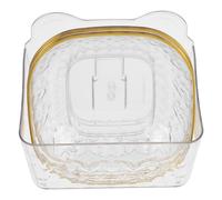 Ciotola di plastica grande da 4 pezzi Ciotola da portata trasparente Piatto di