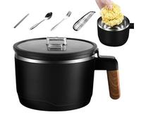 Ciotola Di Ramen Per Microonde Con Coperchio - Ciotola Di Zuppa Con Manico - Ciotola Di Noodle Per Microonde - Cucina Di Ramen Portatile - Ciotole Di Noodle Con Isolamento Termico In Acciaio Inox Per
