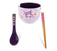 Ciotola Di Ramen Sanrio Kuromi Da 20 Once Con Bacchette E Cucchiaio