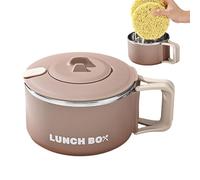 Ciotola di ramen veloce da 1200 ml: con coperchio filtrabile, Ramen Noodle Bowl | BPA Ramen Ramen Boacher Town con maniglia, lavastoviglie Ciotola per pentola da cucina all'università per la camera da