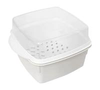Ciotola di riscaldamento a microonde - Cooker a vapore multi -strato, contenitore alimentare senza BPA compatto con coperchio, facile da cucina riutilizzabile pulito | Dorm Office Lunch Vertues Gnocch
