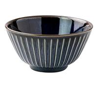 Ciotola Di Riso Mino Ware Pottery Sendan Yohen Gohan Chawan Navy S Giappone
