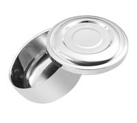 Ciotola di sapone da barba da uomo con coperchio di grandi dimensioni profonde.