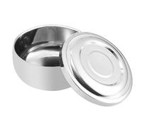 Ciotola di sapone da barba da uomo con coperchio di grandi dimensioni profonde.