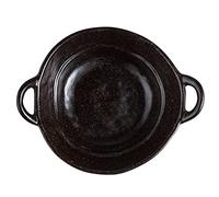 Ciotola di servizio, Ciotola in ceramica, set di piatti in ceramicaGrande ciotola for ramen in con manico, for zuppa cipolle profonda adatta al forno, da portata for microonde.-bianco-600 ml 21 once