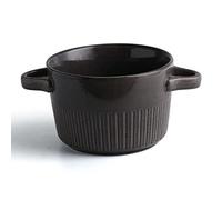 Ciotola di servizio, Ciotola in ceramica, set di piatti in ceramicaGrande ciotola for ramen in con manico, for zuppa cipolle profonda adatta al forno, da portata for microonde.-Blu-1200ml 40oz