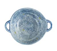 Ciotola di servizio, Ciotola in ceramica, set di piatti in ceramicaGrande ciotola for ramen in con manico, for zuppa cipolle profonda adatta al forno, da portata for microonde.-bianco-600 ml 21 once