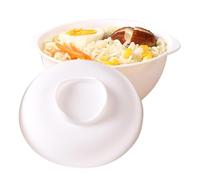Ciotola di zuppa per -microwe-microveave con coperchio, produttore di noodle istantanee | Contenitore alimentare resistente al calore per dormitorio, cucina, preparazione dei pasti in ufficio, m