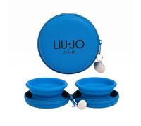 Ciotola doppia da viaggio in pratica custodia Ø10 cm Liu Jo Pets Azzurro - 1° ORDINE? scegli lo sconto BZR5 / BZR20 + 200 punti fedeltà azzurro