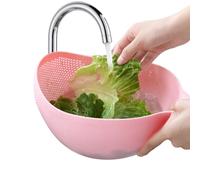 Ciotola e colander per lavare il riso, ciotola per lavare il riso | Designer di riso Ego-auste con filtro di sicurezza laterale a base inclinata, colandra da cucina con presa ergonomica, w
