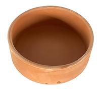 Ciotola Fioraio in Terracotta con Piedino - Vaso Basso da Giardino o Interno - Diametro 18 cm Altezza 5.5 cm - Fatto a Mano in Italia - Stile Classico e Funzionale
