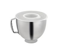 Ciotola for miscelatore in acciaio inossidabile da 5 QT con coperchio, compatibile i miscelatori 4, e litri, resistente facile pulire