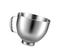 Ciotola for mixer in acciaio inossidabile da 1 pezzo, compatibile con la serie Kitchenaid Classic e Artisan 4,5-5 litri, ciotola for testa inclinabile, lavabile in lavastoviglie