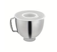 Ciotola for mixer in acciaio inossidabile da 5 litri con coperchio, compatibile i KitchenAid 4, e, resistente facile pulire