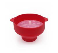 Ciotola for popcorn a microonde con coperchio, in silicone, fai da te, patatine fritte, frutta, utensili cucina multifunzione pieghevoli(Red)